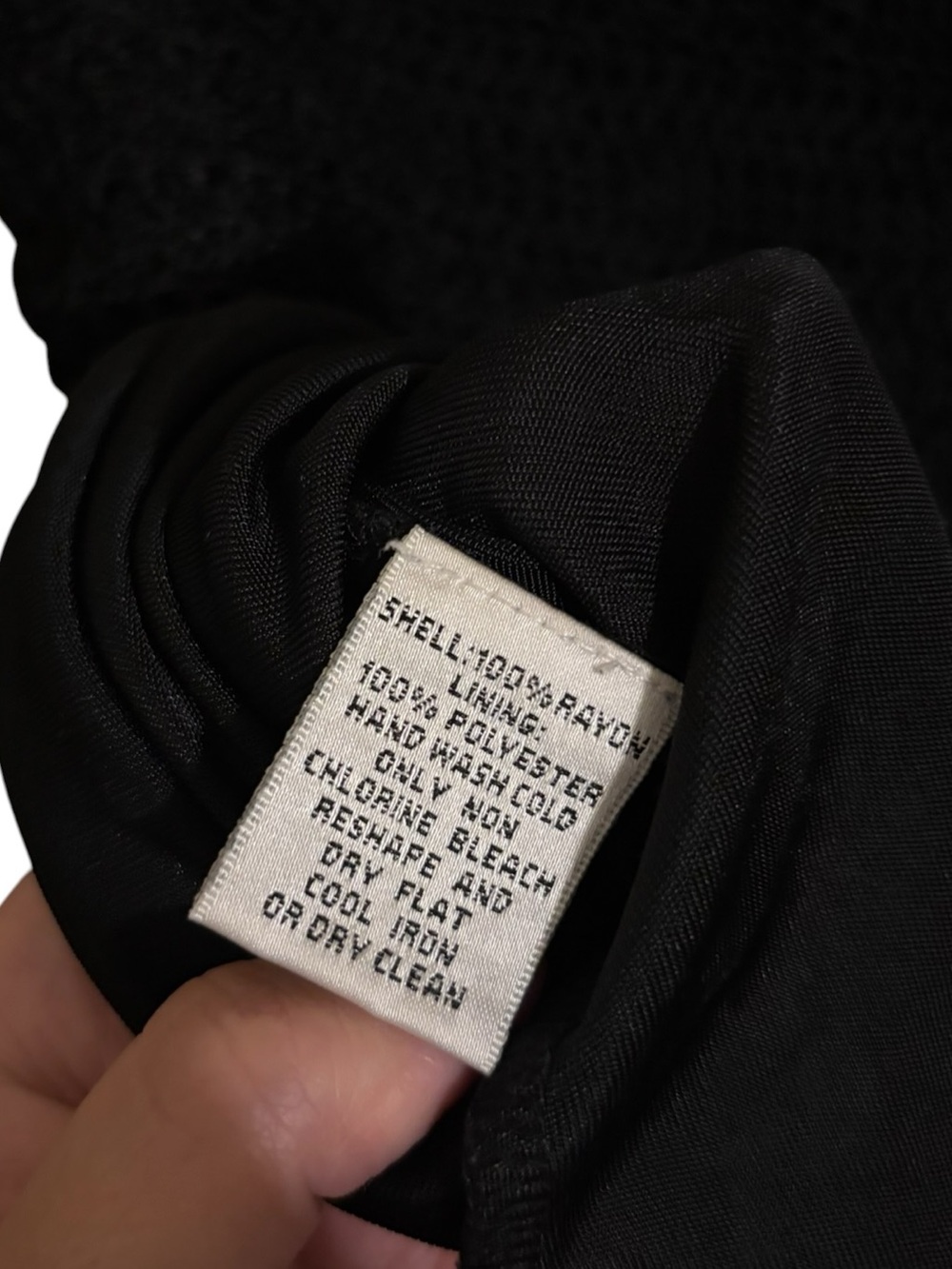 Talbots Hand Knit Black Lined Tank Top Size 1X - Picture 7 of 7